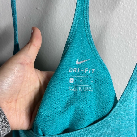 Nike Women Athletic Dri-Fit Green/Blue Tank Top size M - Picture 3 of 7